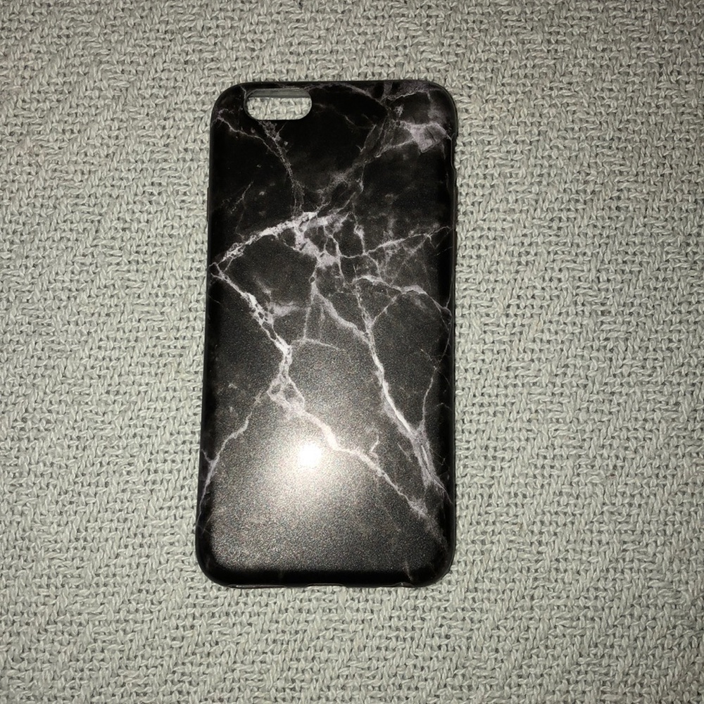 Black marble iPhone 6/6s case